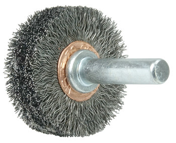 Weiler 17601 Cepillo de rueda - Rizado Acero cerda