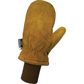 Global Glove 594MIT Marrón Grande Cuero Dividir Cuero vacuno Guantes para condiciones frías - Insulación Thinsulate - 594mit lg