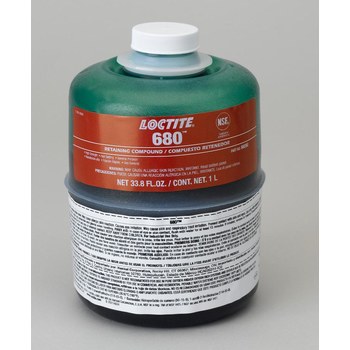 Loctite 680 Compuesto de retención Verde Líquido 1 L Botella - 00686