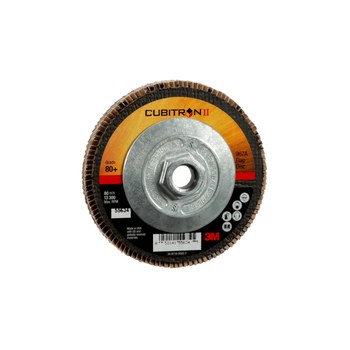 3M Cubitron II Tipo 27 - Óxido de aluminio cerámico - 4 1/2 pulg. - 80+ - Mediano - 55634