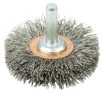 Weiler 17611 Cepillo de rueda - Rizado Acero inoxidable cerda