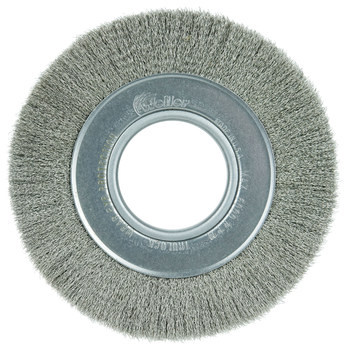 Weiler 03480 Cepillo de rueda - Rizado Acero inoxidable cerda
