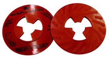 3M Rojo Placa frontal - diámetro de 5 pulg. - 60980108264