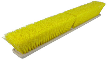 Weiler Perma-Sweep 421 Cabezal de escoba a presión - 18 pulg. - Polipropileno - Amarillo - 42165