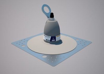DBI-SALA Anclaje de techo 2100140 - 16 pulg. x 16 pulg. - Plateado - 01337