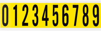 Imágen de Brady Serie 34 Negro sobre amarillo Interior Paño de vinilo Serie 34 34410 Kit de etiquetas de números (Imagen principal del producto)