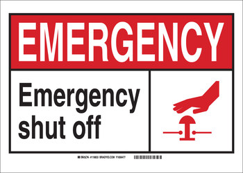 Imágen de Brady B-401 Poliesterino de alto impacto Rectángulo Cartel de seguridad contra incendios 119837 (Imagen principal del producto)