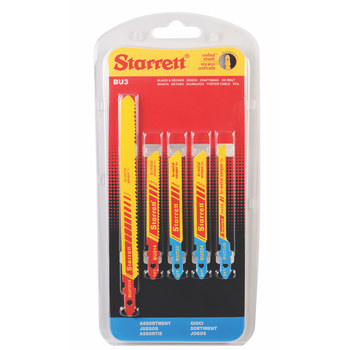 Starrett Bi-Metal Kit de hojas de sierra de calar para cortar metales - longitud de Diseño inastillable, irrompible durante el uso normal - BU3