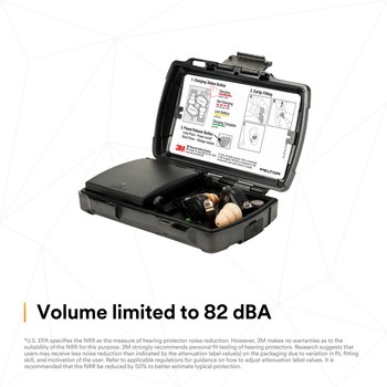 3M Peltor TEP-200 Negro Audífonos para escuchar solamente - Batería recargable de iones de litio Accionado - 23-30 decibelio NRR - 093045-93824