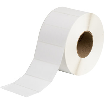 Brady i61-55-402-3 Rollo de etiquetas troqueladas para impresoras - 4 pulg. x 2 pulg. - Papel - Blanco - B-402