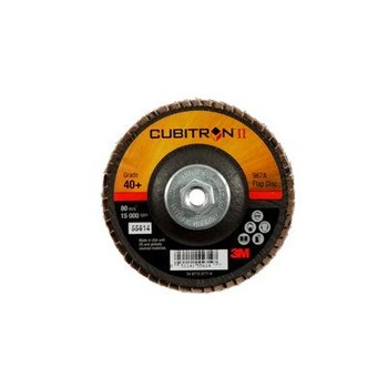 3M Cubitron II Tipo 29 - Óxido de aluminio cerámico - 4 pulg. - 40+ - Grueso - 55614