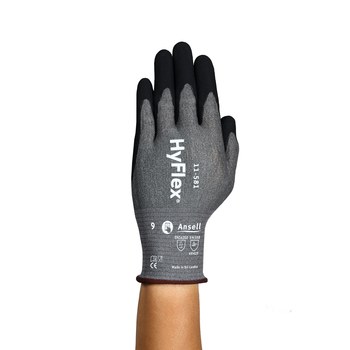 Ansell HyFlex 11-581 Gris/Negro 12 Intercept - Tungsteno, HPPE, Nylon, Spandex Intercept - Tungsteno, HPPE, Nylon, Spandex Apoyado Guantes resistentes a cortes - 076490-63328