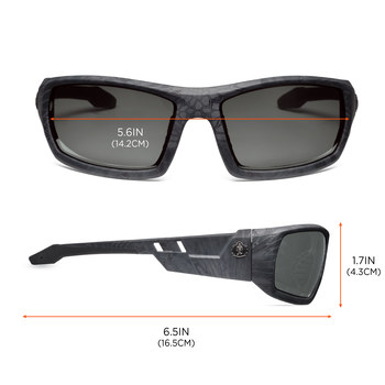 Ergodyne Skullerz ODin-AFTY Lentes de seguridad lente Humo - Marco completo - 720476-50533