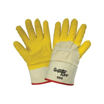 Global Glove Gripster Tuff Natural Universal Lienzo de algodón de cinco piezas Lienzo de algodón de cinco piezas Guantes de trabajo - acabado Áspero - 816679-01692