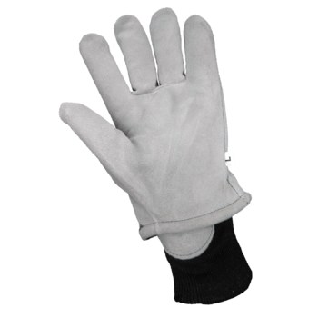 Global Glove 2800F Gris/Blanco Grande Cuero Dividir Cuero vacuno Guantes para condiciones frías - Insulación Cold Keep - 2800f lg