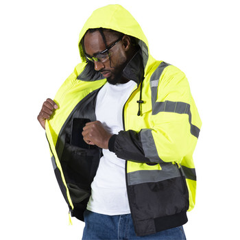 Pioneer StarTech Heavy Duty Chaqueta bomber V1130460U-XL - tamaño XL - Amarillo de alta vis./Verde - 42151