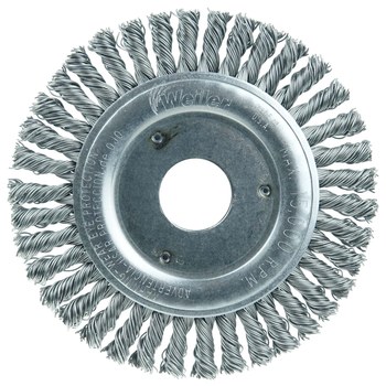 Weiler Roughneck 13234 Cepillo de rueda - Anudado - Circular trenzado Acero cerda