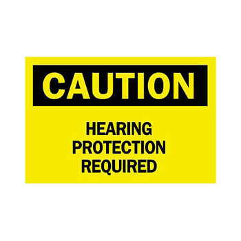 Imágen de Brady B-120 Poliéster reforzado con fibra de vidrio Rectángulo Amarillo Inglés Cartel de PPE 47018 (Imagen principal del producto)