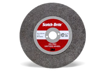3M Scotch-Brite Unificado Óxido de aluminio Rueda de desbaste - Grueso grado - Diámetro 8 pulg. - Agujero Central 1 pulg. - Grosor 3.2 mm - 13253