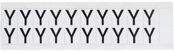 Imágen de Brady 97 Series Negro sobre blanco Interior/exterior Vinilo 97 Series Carta 9712-Y Etiqueta en forma de letra (Imagen principal del producto)