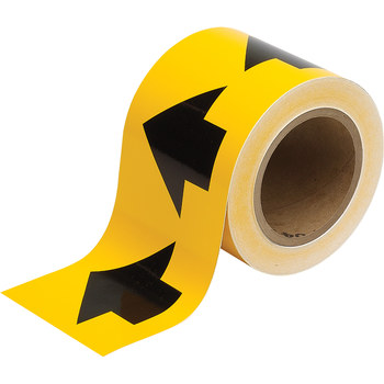 Imágen de Brady Negro sobre amarillo 91287 Cinta de flecha de flujo direccional (Imagen principal del producto)