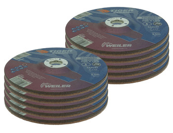 Weiler Tiger Ceramic Rueda de desbaste con centro hundido 68388 - 7 pulg. - Cerámico - 24 - T