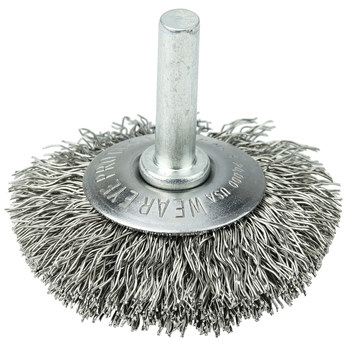 Weiler 17933 Cepillo de rueda - Rizado Acero inoxidable cerda