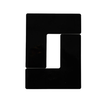 Brady ToughStripe Max 170102 Etiqueta de marca de esquina - 3 pulg. x 8 pulg. - Vinilo - Negro - B-543