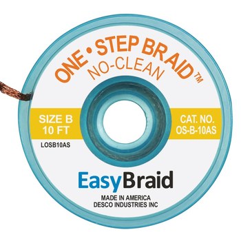 EasyBraid OS-B-10AS Trenza Desoldadora - 0.050 pulg. x 10 pies - easybraid os-b-10as