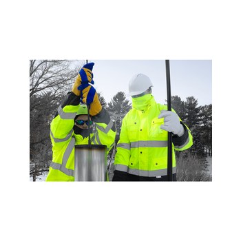 Bullhead Safety Amarillo/verde de alta visibilidad Polar Polaina térmica de alta visibilidad - Altura 10.25 pulg. - 810033-29368