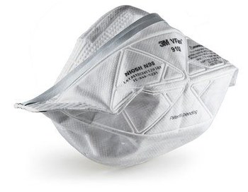 3M VFlex N95 Pliegue plano Respirador de partículas 17397 - tamaño Estándar - Blanco