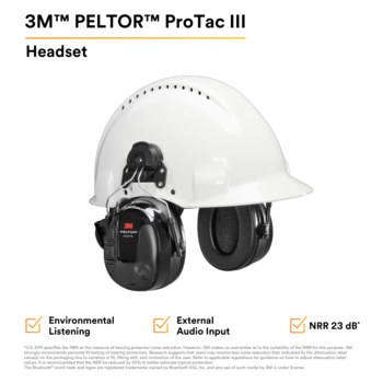 3M Peltor ProTac III MT13H221P3E Auriculares de comunicación - 054596-12325