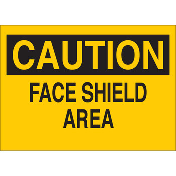 Imágen de Brady B-120 Poliéster reforzado con fibra de vidrio Rectángulo Amarillo Inglés Cartel de PPE 70339 (Imagen principal del producto)