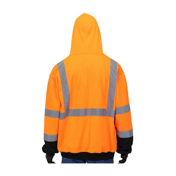 West Chester Viz-Up 47501 Sudadera para condiciones frías 47501/3XL - tamaño 3XL - Polar de poliéster - Naranja/Negro - 50720