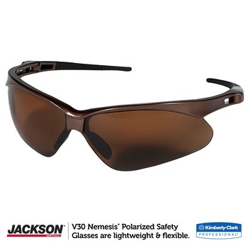 Ansell KleenGuard V30 Policarbonato Lentes de seguridad estándar lente Marrón - Marco envolvente - 036000-28637