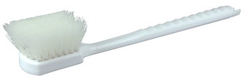 Weiler 444 Cepillo de fregado de servicio - Nailon - 20 pulg. - Blanco - 44418