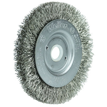 Weiler 00264 Cepillo de rueda - Rizado Acero inoxidable cerda