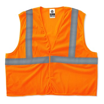 Ergodyne Glowear 8205HL Chaleco de alta visibilidad 20969 - tamaño 4EG/5EG - Poliéster - Naranja de alta visibilidad - ANSI clase 2