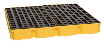 Imágen de Eagle Amarillo/negro Polietileno de alta densidad 10000 lb 60 1/2 gal Tarima para derrames (Imagen principal del producto)