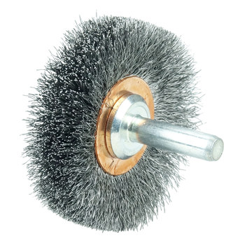 Weiler 17609 Cepillo de rueda - Rizado Acero cerda