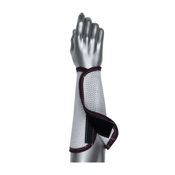 PIP Kut Gard Manga de brazo resistente a cortes 30-6795W/2XL - 22.9 - Malla de caña de nailon - Negro/Blanco - 18760