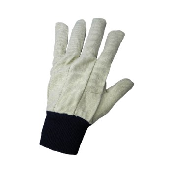 Global Glove C110 Blanco Grande Lona/Algodón Guantes de trabajo - Pulgar tipo ala - c110 mens