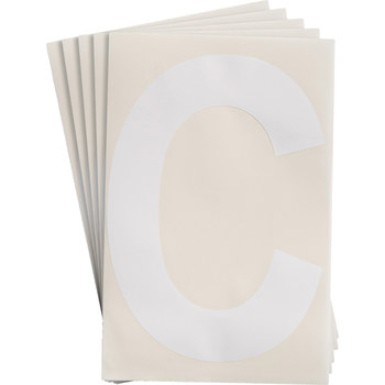 Imágen de Brady Toughstripe Blanco Interior Poliéster Carta 121704 Etiqueta en forma de letra (Imagen principal del producto)