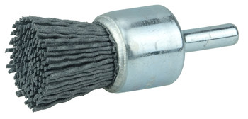 Weiler Nylox Nailon Cepillo de copa - Accesorio Eje - Diámetro 3/4 pulg. - Diámetro de la cerda 0.022 pulg. - 10152