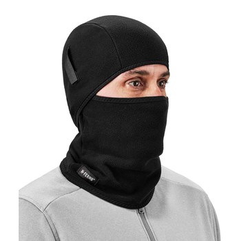 Ergodyne N-Ferno 6826 Negro Polar de poliéster Polar de poliéster Capucha de pasamontañas para clima frío - Velcro - 720476-16826
