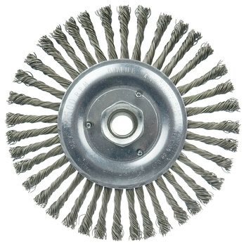 Weiler Vortec Pro 36307 Cepillo de rueda - Anudado - Circular trenzado Acero cerda