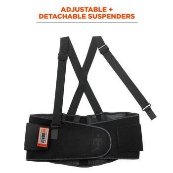 Ergodyne Proflex Cinturón de soporte para la espalda 1400UN 11400 - Universal - Negro