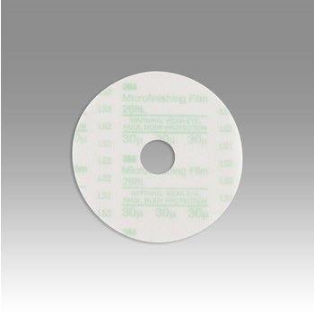 3M Hookit Finesse-It Recubierto Óxido de aluminio Verde Disco de velcro - Óxido de aluminio - 3 pulg. - 30 µ - Extrafino - 56038