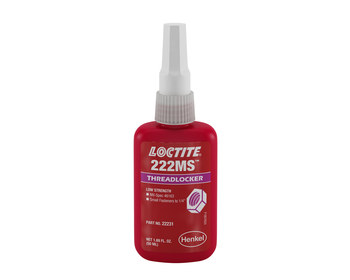 Loctite 222MS Morada Fijador de rosca 22231, IDH:135334 - Bajo Fuerza - 50 ml Botella