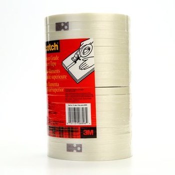 3M Scotch 898 Transparente Cinta de fleje de filamento - 12 mm Anchura x 55 m Longitud - 6.6 mil Espesor - 06896